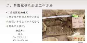 第四紀鉆孔巖芯（取樣、編錄、測試）工作簡介